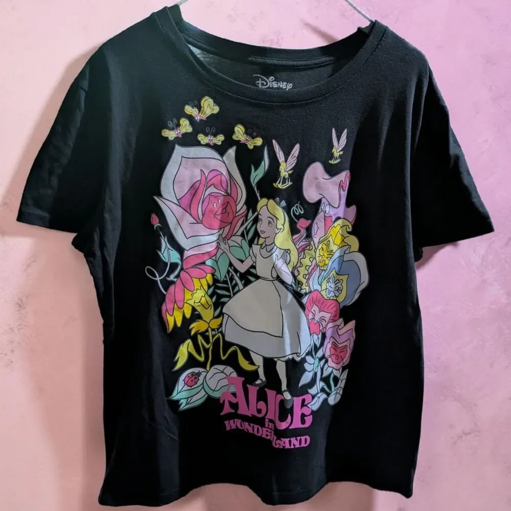 Disney Alice In Wonderland Graphic Tee, Cottagecore Fairycore Shirt, Y2K XXL - Picture 5 of 6